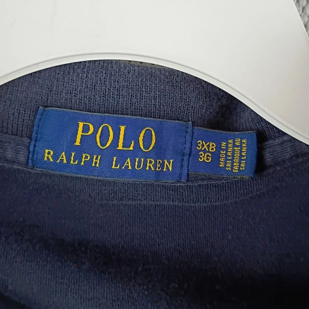 Polo Ralph Lauren Polo Shirt Mens 3XB Navy Blue Short Sleeve Big‎ Man Preppy